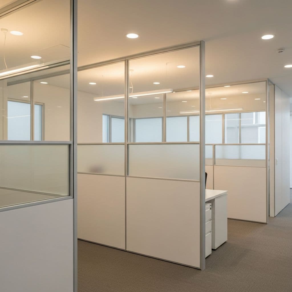 Proyecto comercial de muros divisorios en Toluca